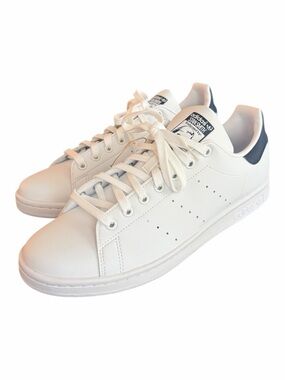 Adidas Stan Smith White Navy Leather Sneakers Women’s 11 NIB